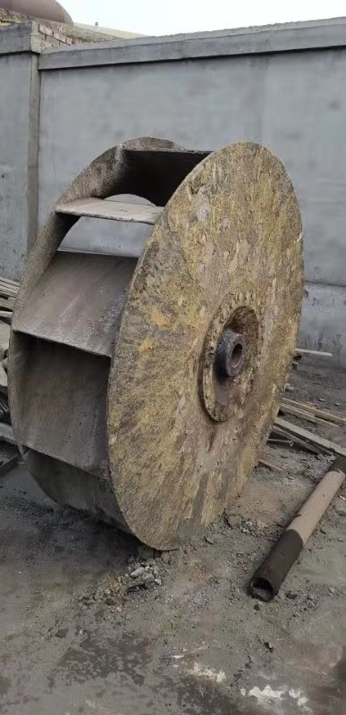 轉爐煤氣一次除塵風機表面粘灰 轉爐煤氣一次除塵風機表面粘灰